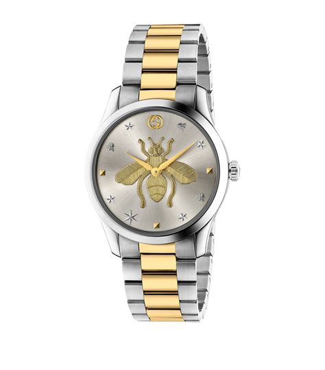 gucci watch bee silver|Gucci g timeless bee watch.